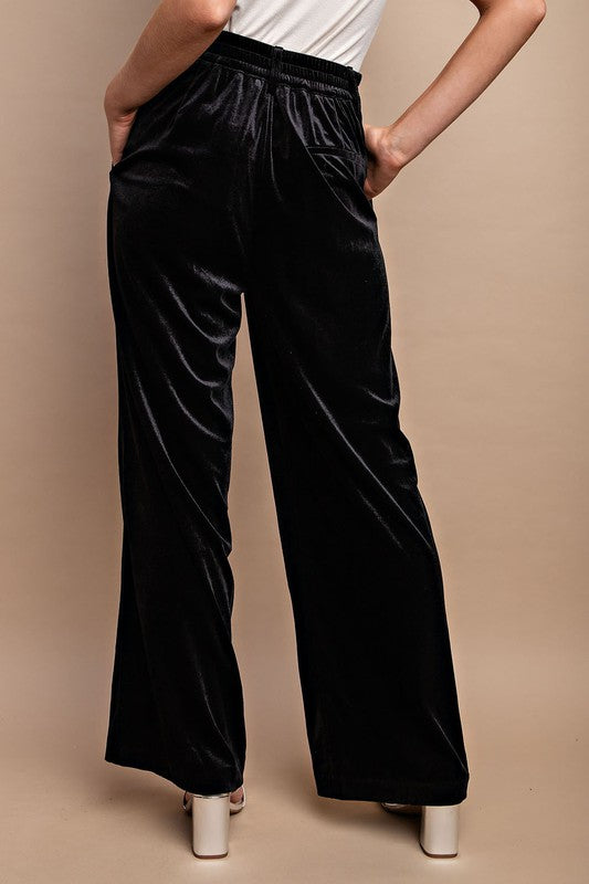 Picabo velvet wide-leg pants ($365) ❤ liked on Polyvore featuring
