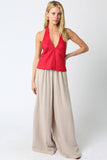 Linen Halter Top