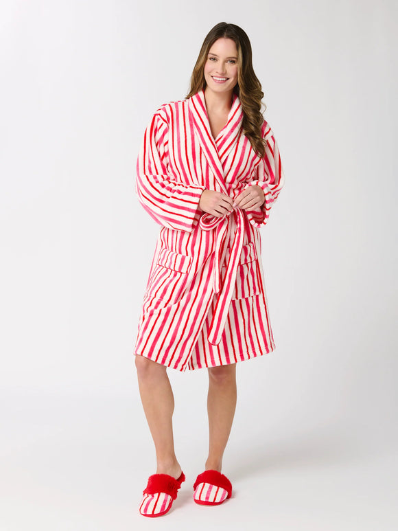 Candy Stripe Robe - Greige Goods
