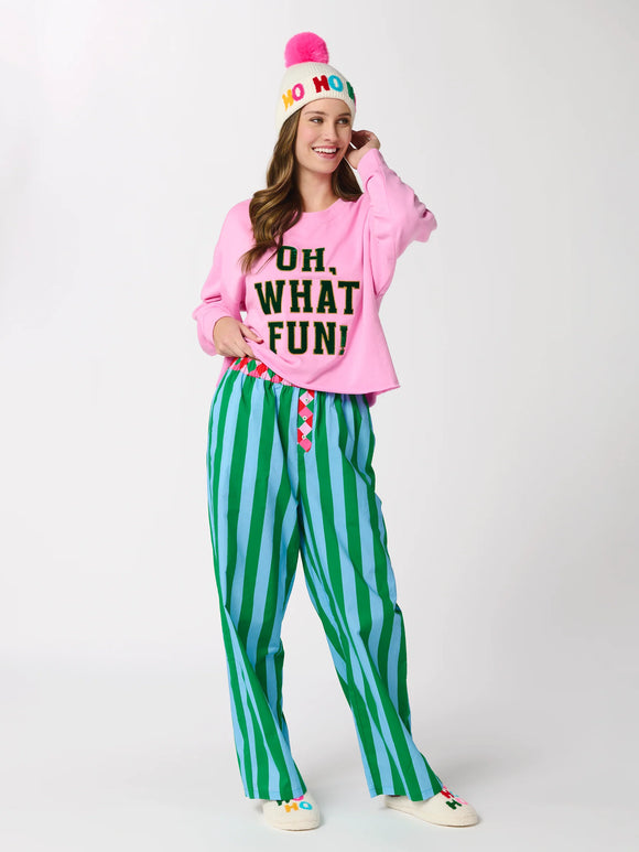 Festive Stripe Boxer Pant - Greige Goods