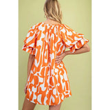 Geometric Print Dress - Greige Goods