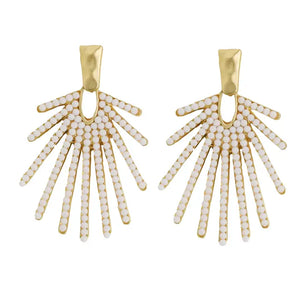 Sunburst Statement Drop Earring