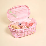 Glam & Go Quilted Cosmetic Bag - Greige Goods