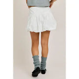 Bubble Hem Skirt - Greige Goods