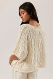 Coffe Shop Knit Top