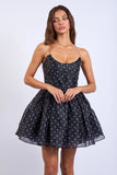 Polka Dot Strapless Mini - Greige Goods