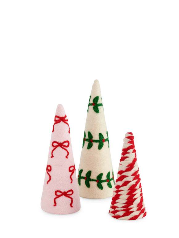 Festive Bow Decorative Trees - Greige Goods
