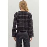 Plaid Tweed Jacket