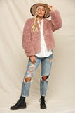 Open Front Fuzzy Jacket - Greige Goods