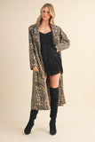 Leopard Long Coat - Greige Goods
