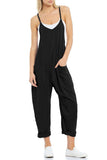 Loose V Neck Jumpsuit - Greige Goods