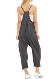 Loose V Neck Jumpsuit - Greige Goods