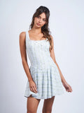 Rose Stripe Mini Dress - Greige Goods