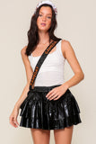 High Waisted Tiered Ruffle Skort - Greige Goods