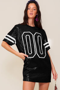 Sequin Gameday Dress - Greige Goods