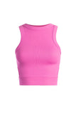 Cut Out Banded Crop Tank - Greige Goods