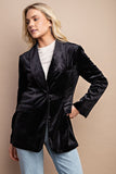 Vibrant Velvet Blazer - Greige Goods