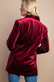 Vibrant Velvet Blazer - Greige Goods