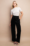 Velvet Wide Leg Pants - Greige Goods