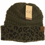 Leopard Cuff Beanie