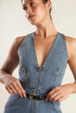 Tank Denim Jumpsuit