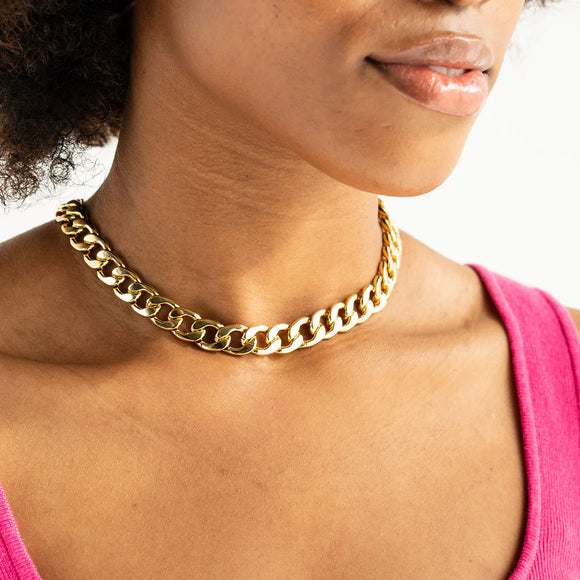 Gold Chunky Link Necklace - Greige Goods