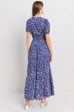 Floral Print Tiered Maxi Dress - Greige Goods