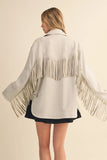 Suede Tassel Jacket - Greige Goods