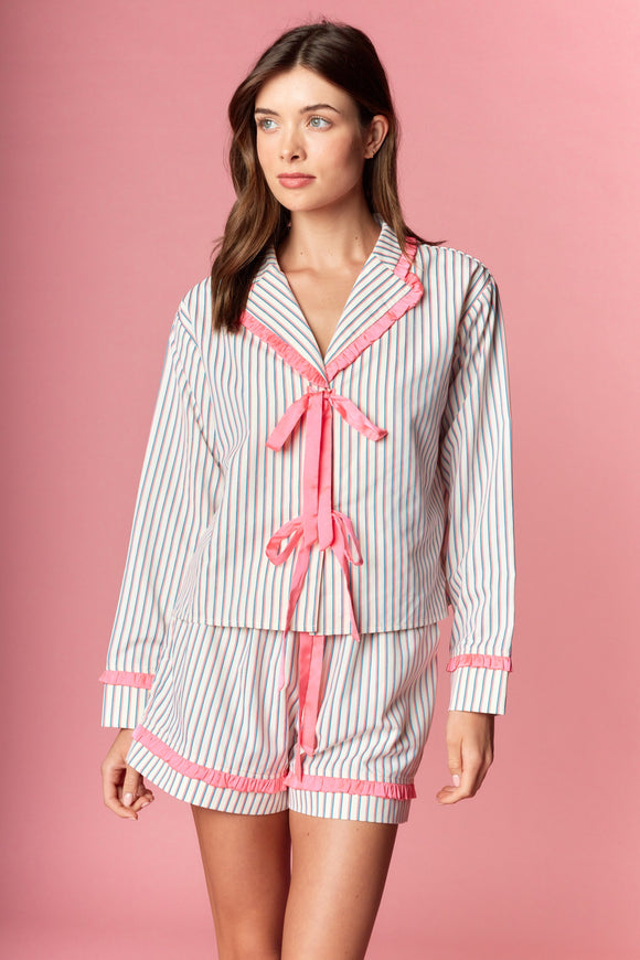 Stripe Pajama Set - Greige Goods