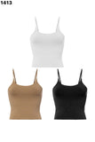 Double Layer Crop Cami - Greige Goods