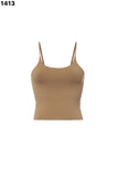 Double Layer Crop Cami - Greige Goods