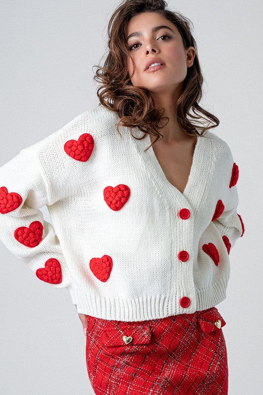 Heart Knit Cardigan