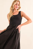 Bubble Maxi Dress - Greige Goods