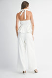 Halter Neck Top & Pants Set - Greige Goods