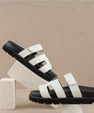 The Nice White Bold Sandal - Greige Goods