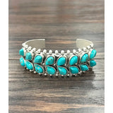 Navajo Turquoise Cuff Bracelet - Greige Goods