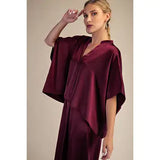 V-Neck Oversize Top - Greige Goods