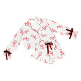 Candy Cane Velvet Pajama - Greige Goods