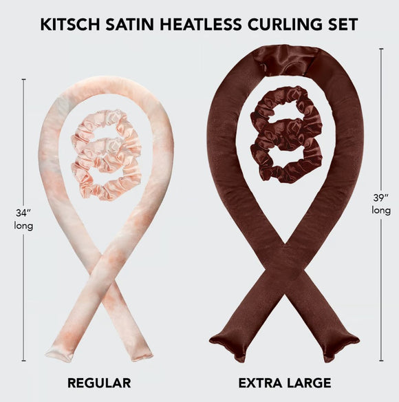 Satin Heatless curling set