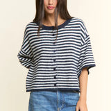Striped Knit Cardigan - Greige Goods