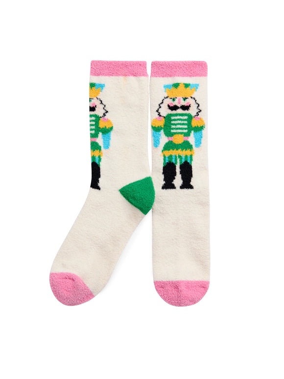 Nutcracker Socks - Greige Goods