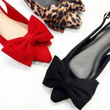 Bow Pointed Sling Back - Greige Goods