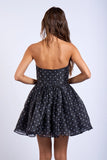 Polka Dot Strapless Mini - Greige Goods