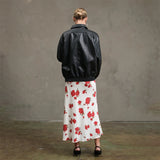 Faux Leather Zip Up - Greige Goods