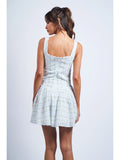 Rose Stripe Mini Dress - Greige Goods