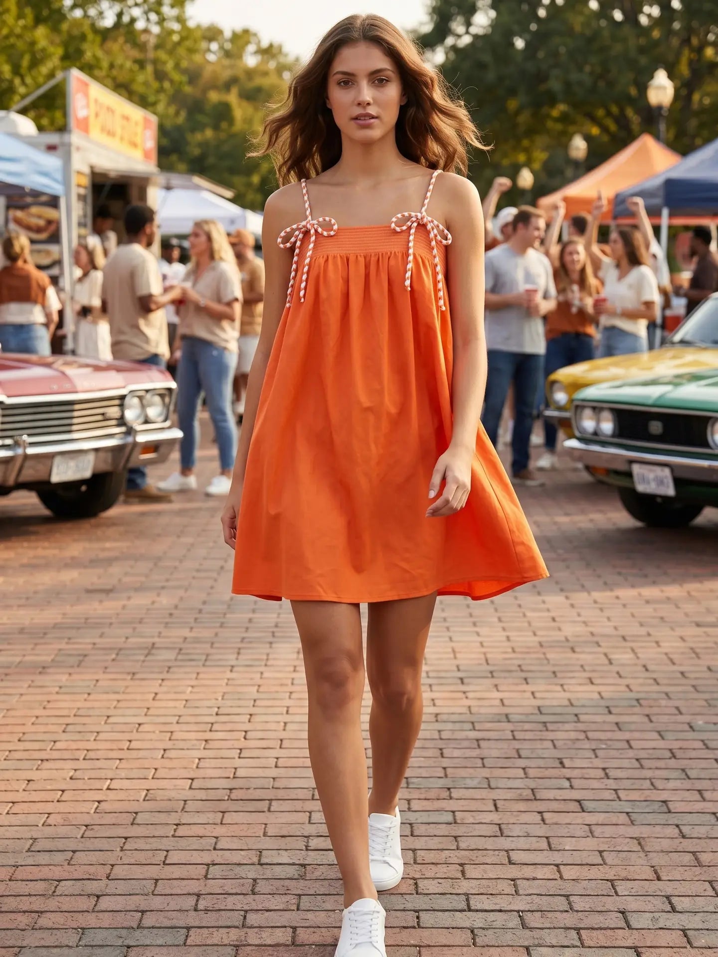 Checker Pocket Mini Dress– Greige Goods