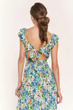 Flower Blu Midi Dress - Greige Goods