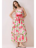 Floral Tiered Maxi Dress