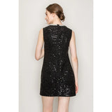 Sequin-Embellished Mini Dress