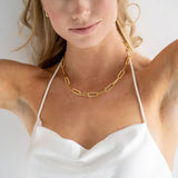 Gold Chunky Paperclip Necklace - Greige Goods